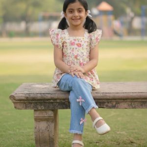 স্টাইলিশ ওয়েস্টার্ন ড্রেস ২-৩ বছর