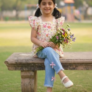 স্টাইলিশ ওয়েস্টার্ন ড্রেস ১-১.৫ বছর